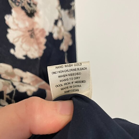 SKIES ARE BLUE STITCH FIX ANTHROPOLOGIE Flower Printed Bomber Jacket Navy Floral - Picture 11 of 15